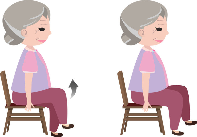 chair exercises leg raises